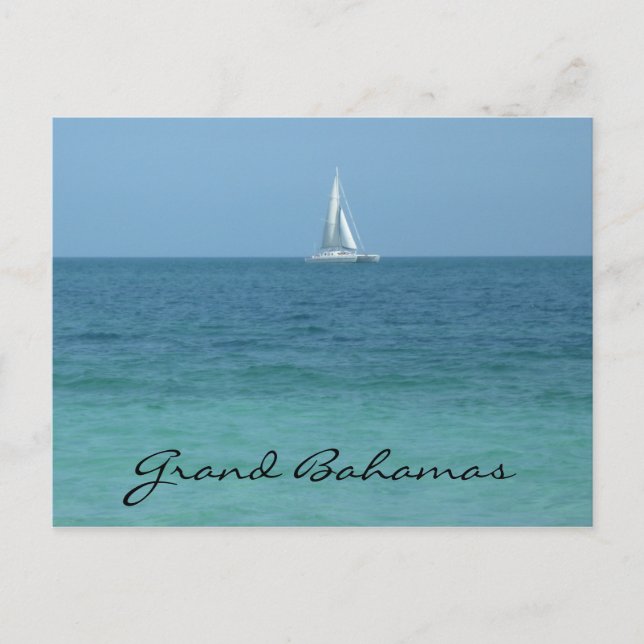 Postal aguas de los grandes bahamas (Anverso)