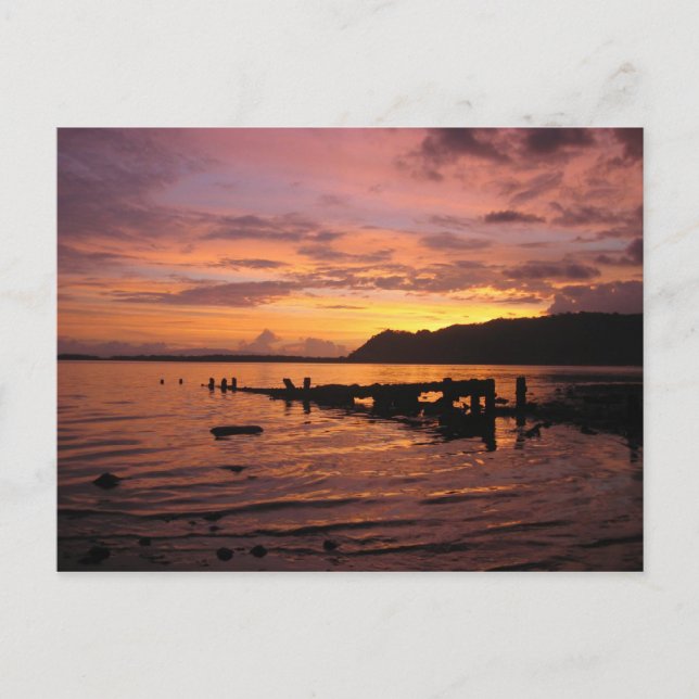 Postal Aguas del atardecer (Anverso)