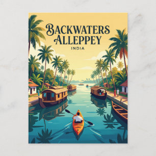 Postal Aguas interiores Alleppey India