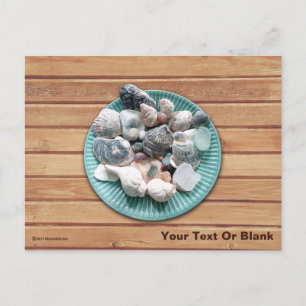 Postal Aguas marinas y vidrio marino