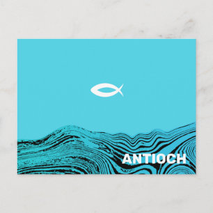 Postal Aguas onduladas Jesús Pescado