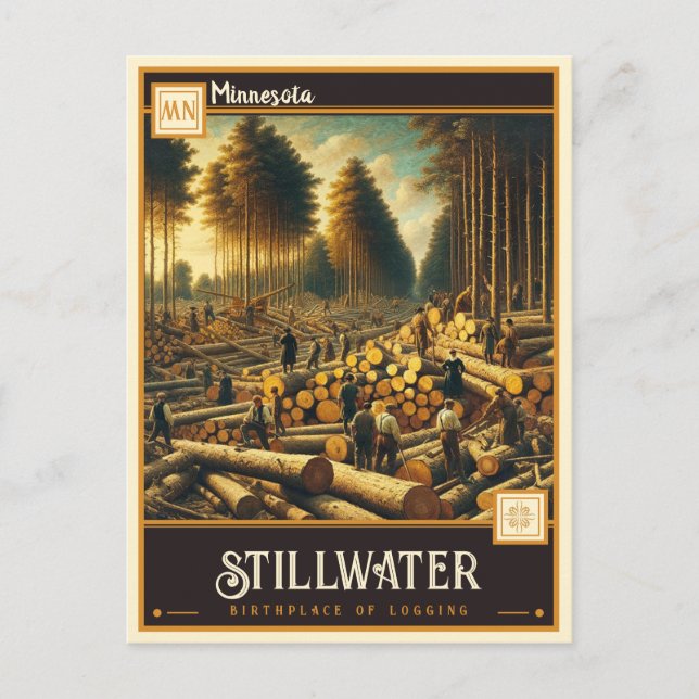 Postal Aguas residuales de Minnesota | Vintage (Anverso)