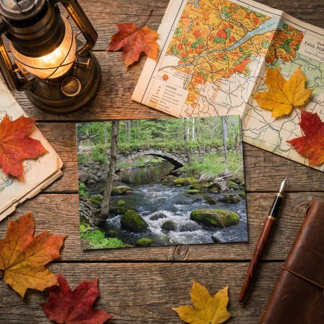 Postal Aguas tranquilas: Gleason cae Road Bridge (Subido por el creador)