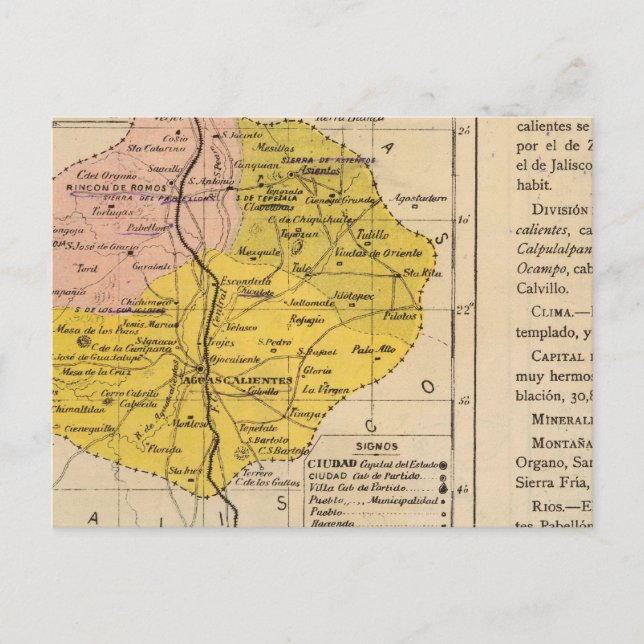 Postal Aguascalientes, México 2 (Anverso)