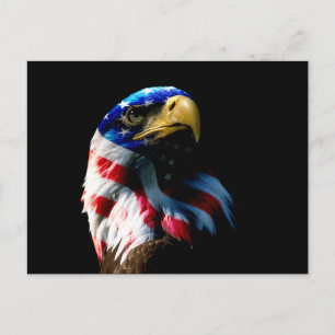 Postal Águila Americana Patriótica