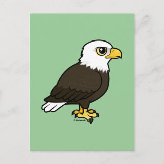 Postal Águila Baldosa Birdorable