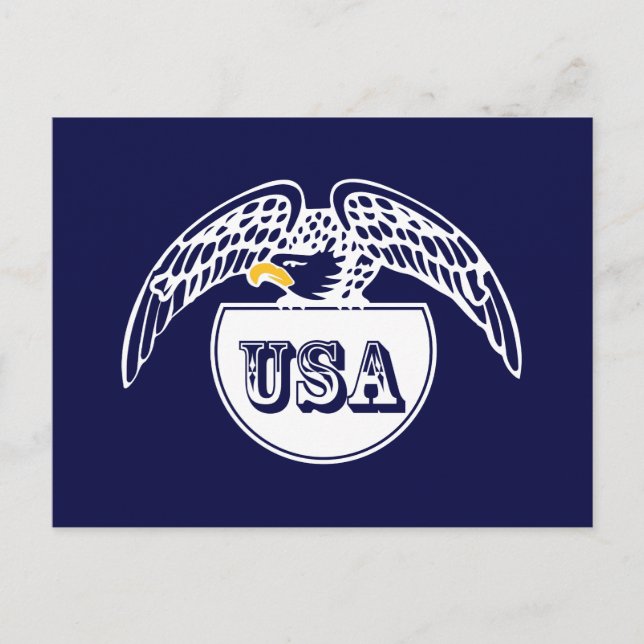 Postal Águila blanca estadounidense (Anverso)