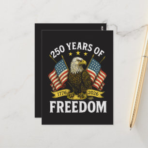 Postal Águila Calva 250 Años de Libertad 1776 2026