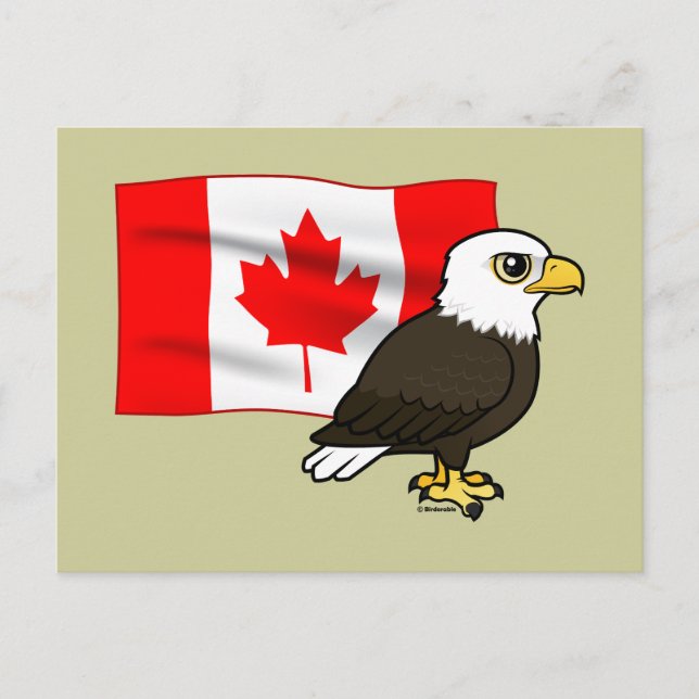Postal Águila calva canadiense (Anverso)