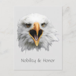 Postal Águila calva Nobleza y personalizable de honor