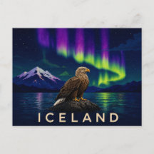 Águila de cola blanca bajo la Aurora | Icela icóni
