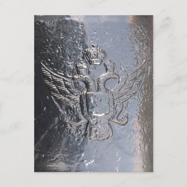 Postal Águila de dos cabezas en cañón (Anverso)