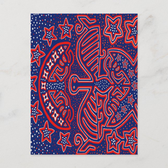 Postal Águila Democrática Patriota de EE. UU. (Anverso)