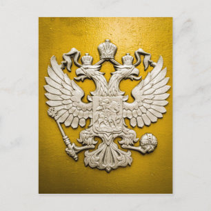 Postal Águila dorada de doble cabeza