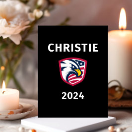 Postal Águila electoral de Chris Christie 2024, patriota
