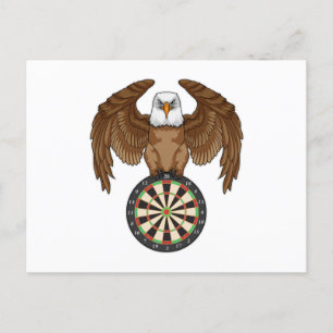 Postal Águila en Dardos con Diagrama de Dardos