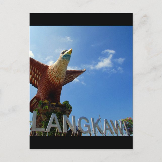 Postal águila langkawi alta (Anverso)