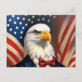 Postal Águila Patriótica del Cuatro de Julio