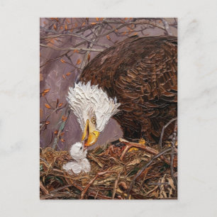 Postal Águila Pintada Agradeciendo por tu Servicio