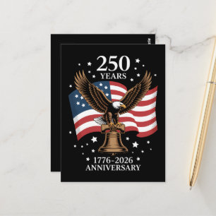 Postal Águila y Bandera 250 Años de América 1776-2026
