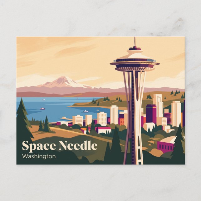Postal Aguja Espacial Washington (Anverso)
