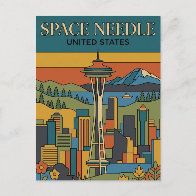 Postal Aguja Espacial Washington (Anverso)