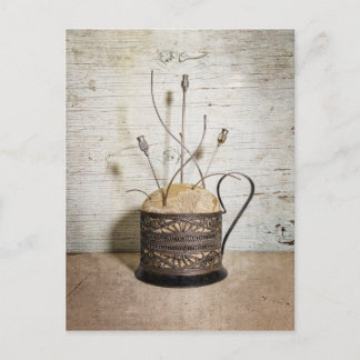 Postal Agujas de embalsamamiento de época y trocar