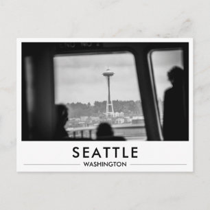 Postal Agujas del Espacio de Seattle desde el Ferry