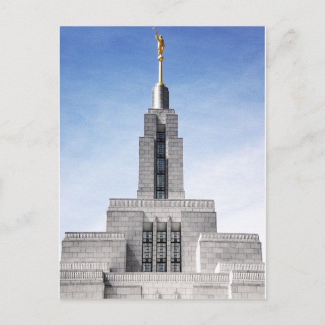 Postal agujas del templo mormón lds draper ut (Anverso)
