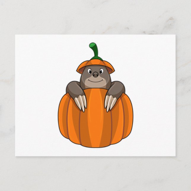 Postal Agujero con calabaza (Anverso)