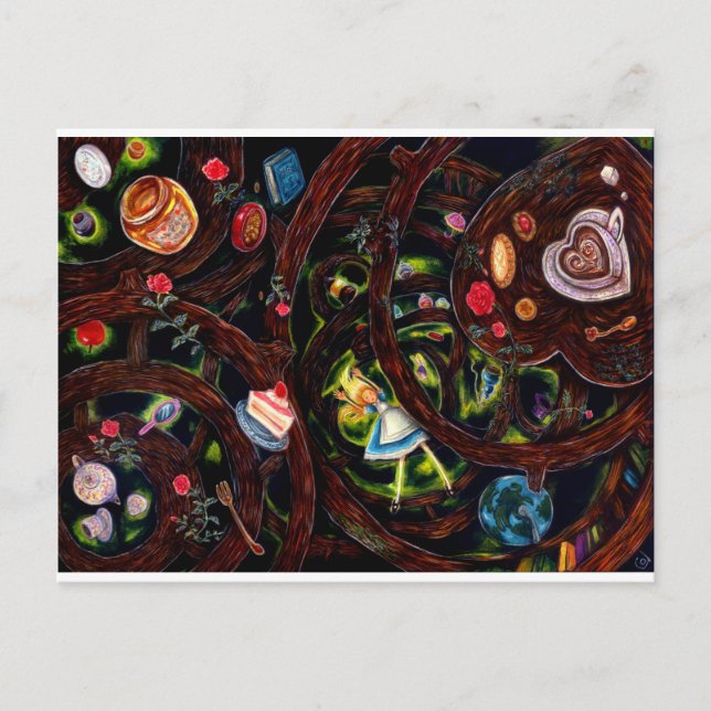 Postal Agujero de conejo (Anverso)