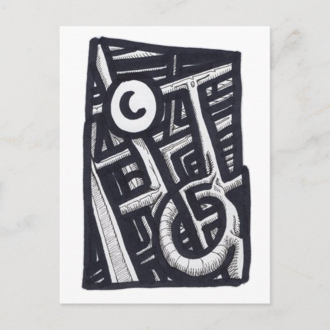 Postal ¿Agujero en uno? (Anverso)