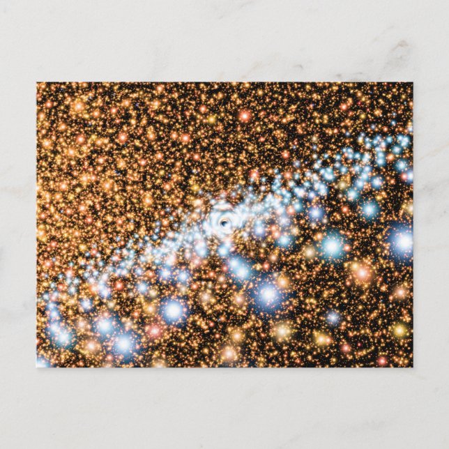 Postal Agujero Negro de Andrómeda Estrellas Azules - Conc (Anverso)