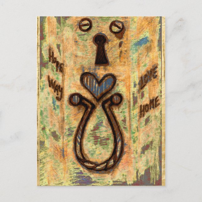 Postal Agujero y corazón (Anverso)