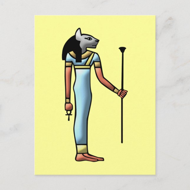 Postal Ägypten Göttin Bastet, diosa de egipto (Anverso)