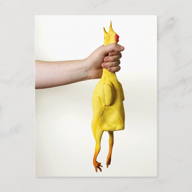 Postal Ahogando el pollo (Anverso)