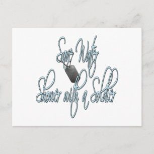 Postal Ahorre Ducha De Agua Con Soldado