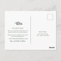 Ahorro de fecha de boda de olivo verde salvia