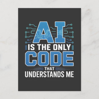 Postal AI Code Graphic – Tech Innovation Design