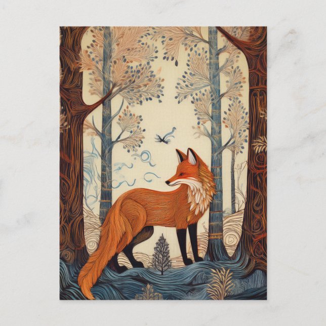 Postal AI Forest Fox (Anverso)