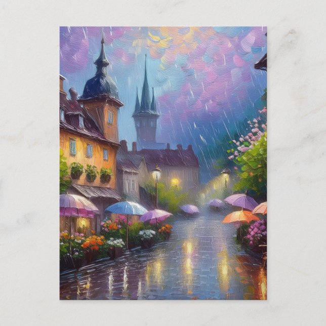 Postal AI Rainy Day (Anverso)