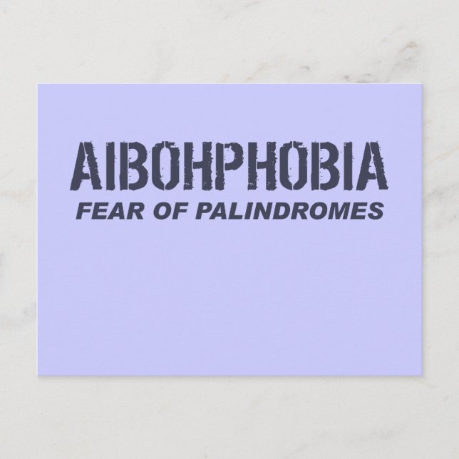 POSTAL AIBOHPHOBIA (Anverso)