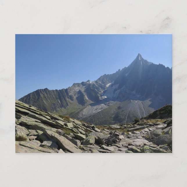Postal Aiguille du Drug Alpes franceses (Anverso)