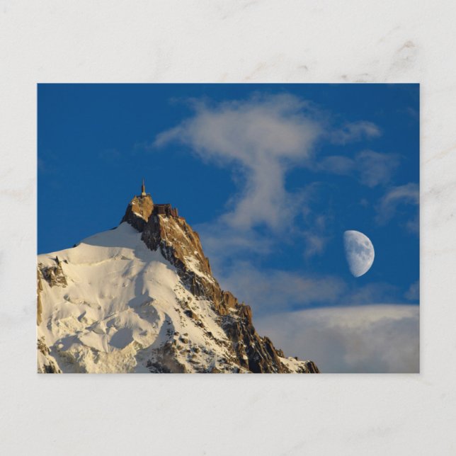 Postal Aiguille du Midi | Alpes franceses Francia (Anverso)