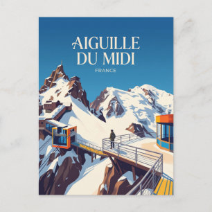 Postal Aiguille du Midi, Chamonix Francia