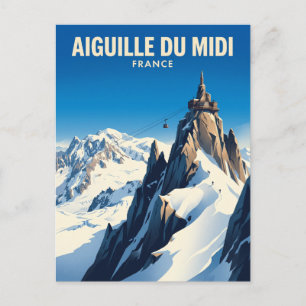 Postal Aiguille du Midi Francia