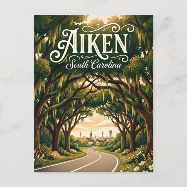 Postal Aiken EE. UU. (Anverso)