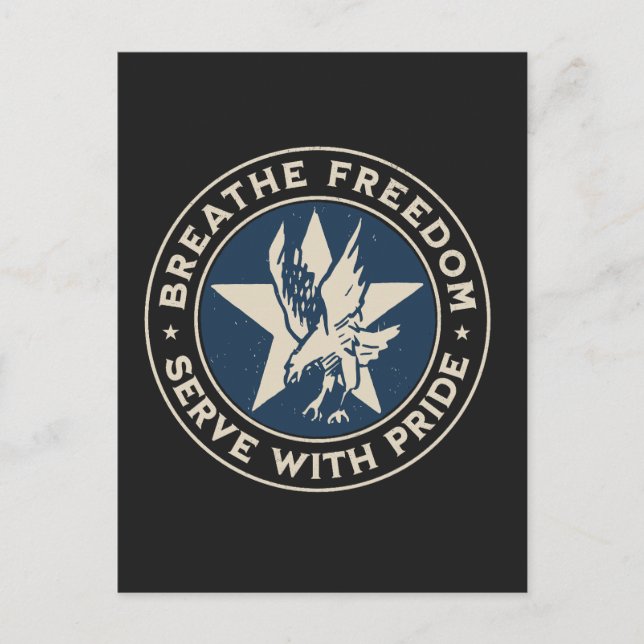 Postal Air Force - Breathe freedom, serve with pride. (Anverso)