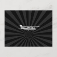 Aircraft Classic Cessna Silhouette Sunburst