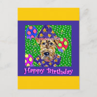 Airedale de cumpleaños